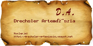 Drechsler Artemíszia névjegykártya